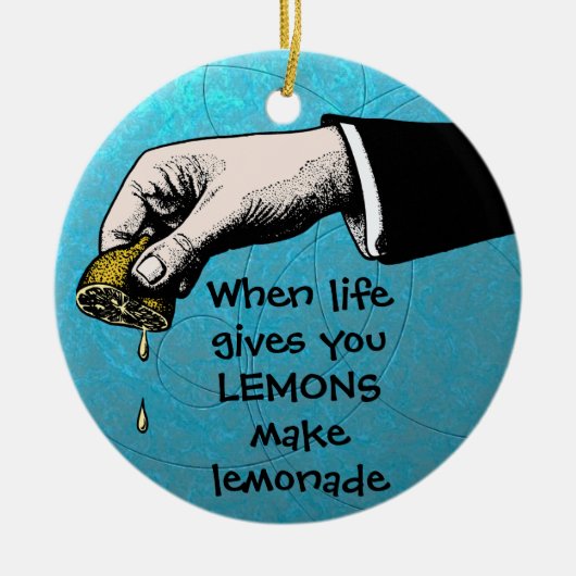  Zest: Knijp in de dag Keramisch Ornament (Voorkant)