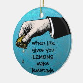  Zest: Knijp in de dag Keramisch Ornament (Links)