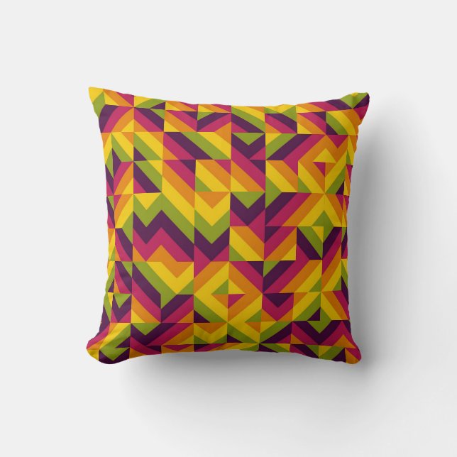 Zest Mosaic Chevron Kussen (Voorkant)