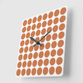 Zest Neutrale Stippen Vierkante Klok (Hoek)