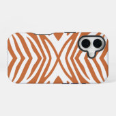 Zest Neutrale Zebra iPhone 16 Hoesje (Achterkant horizontaal)