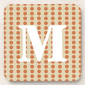 Zest Spice Moods Stippen met monogram Bier Onderzetter (Voorkant)