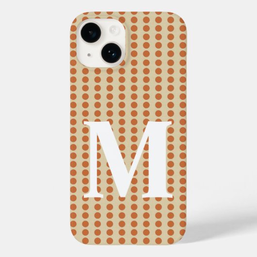 Zest Spice Moods Stippen met monogram Case-Mate iPhone Case (Achterkant)