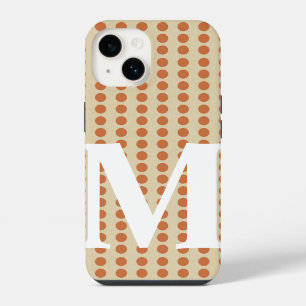 Zest Spice Moods Stippen met monogram iPhone 14 Hoesje