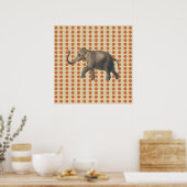 Zest Spice Moods Stippen met olifant Poster (Keuken)