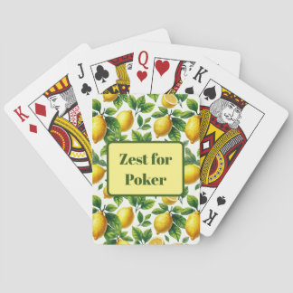 Zest voor Life Lemons Pokerkaarten