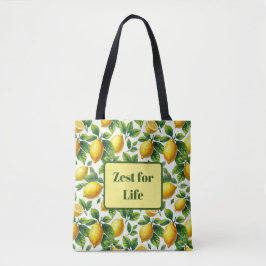 Zest voor Life Lemons Tote Bag
