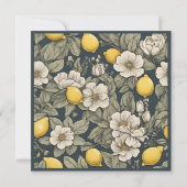 'Zest Wishes' Citroen Bruidsdouche Uitnodiging (Achterkant)