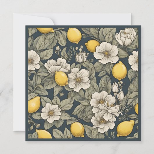 'Zest Wishes' Citroen Bruidsdouche Uitnodiging (Achterkant)