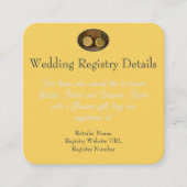 Zest Wishes Lemon bruiloftsregister Bijlage kaart (Voorkant)