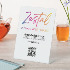 Zestal Reclamebord Met Voetstuk