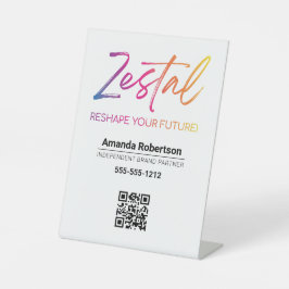 Zestal Reclamebord Met Voetstuk