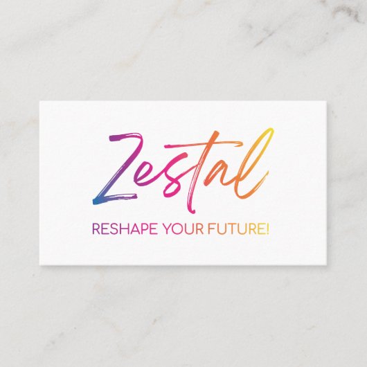 Zestal Visitekaartje (Voorkant)