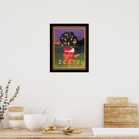 "Zeste" Franse limonade AD-16x20 Poster (Keuken)