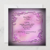 Zestien 16 16e partij roze partij kaart (Achterkant)