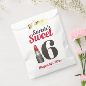 Zestien 16-jarige Rode lipstick Bedankzakje (Gezegeld)