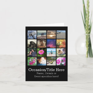 Zestien afgeronde hoeken Foto collage of Instagram Kaart