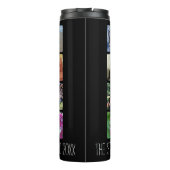 Zestien afgeronde hoeken Foto collage of Instagram Thermosbeker (Achterkant)