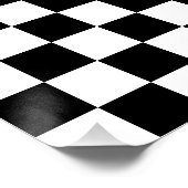 Zestien door zestien gecontroleerde cheques perfect poster (Hoek)