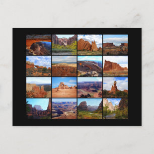Zestien icoonlandschappen van Utah Briefkaart