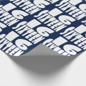 Zestien in grote letters cadeaupapier (Hoek)