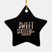 Zestien in quarantaine keramisch ornament (Achterkant)