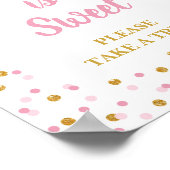 Zestien is lekker. Neem een Treat Birthday-teken. Poster (Hoek)