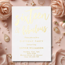 Zestien jaar oud en geweldig goudhoudend jaar