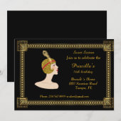 Zestien jaar oud, Gatsby, zwart en goud Kaart (Voorkant / Achterkant)