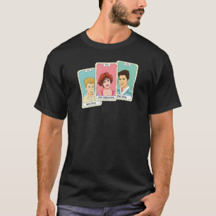 Zestien kaarsen Karakter Tarot Kaarten T-shirt