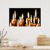 Zestien kaarsen poster (Keuken)