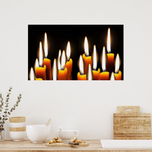 Zestien kaarsen poster (Keuken)