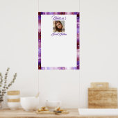 Zestien, Paarse Satijn, Aangepaste Foto Poster (Keuken)