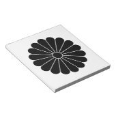 zestien-petaled chrysanthemum notitieblok (Schuin)