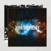 Zestien uitnodiging (Voorkant / Achterkant)