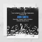 Zestien uitnodiging (Achterkant)