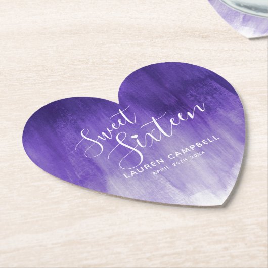 Zestien ultraviolette stralen met moderne kunstspo kartonnen onderzetters (Gekanteld)