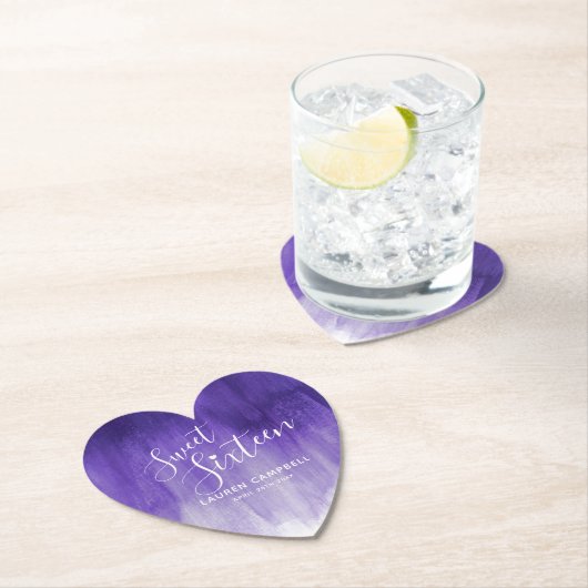 Zestien ultraviolette stralen met moderne kunstspo kartonnen onderzetters (Insitu)