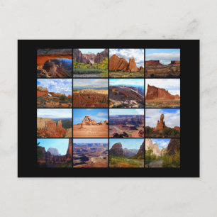 Zestien Utah Landscape Icons Briefkaart