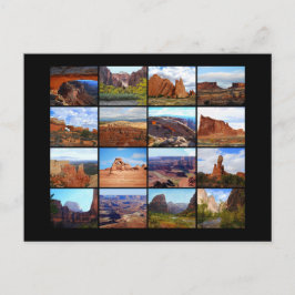Zestien Utah Landscape Icons Briefkaart
