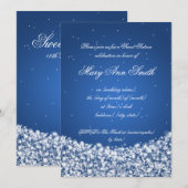 Zestien verjaardag Ster Sparkle Blue Kaart (Voorkant / Achterkant)