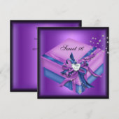 Zestien Verjaardagsfeest Cadeau Kaart (Voorkant / Achterkant)