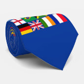 Zestien vlaggen van vele natiestukken, Mokken, mee Stropdas (Opgerold)