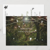 Zestien zoete, betoverende bossen, feiries, aangep kaart (Voorkant / Achterkant)