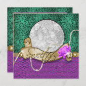 " zestien zoete " paarse groene broedplaats 16 jaa kaart (Voorkant / Achterkant)