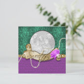 " zestien zoete " paarse groene broedplaats 16 jaa kaart (Staand voorkant)