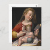 Zestiende eeuw Madonna en kind Briefkaart (Voorkant / Achterkant)