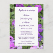 Zestiende Verjaardag Bloemig Roze Paarse Petunia 2 Briefkaart (Voorkant)