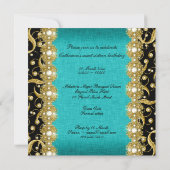 zestiende verjaardag elegant feest voor elke leeft kaart (Achterkant)