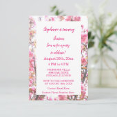 zestiende verjaardag warme roze Cherry Blossom Flo Kaart (Staand voorkant)